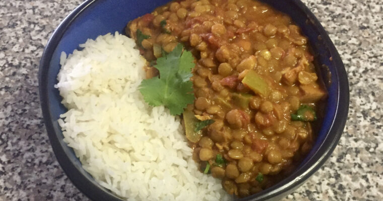 Creamy Coconut Lentil Curry (Vegan)