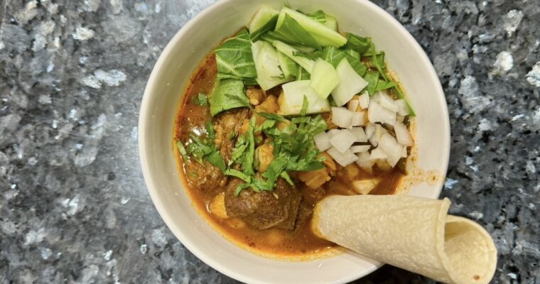 Pozole Rojo (Beef Version!)